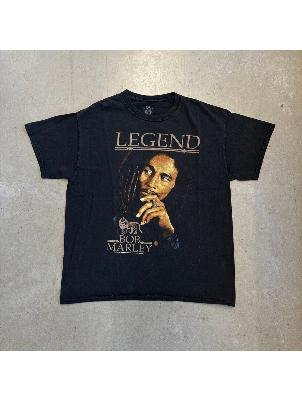 Vintage 2000s Bob Marley Legend Portrait T-Shirt Large Black
